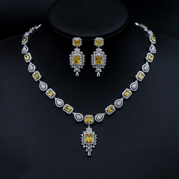 Picture of Best Cubic Zirconia Big 2 Piece Jewelry Set