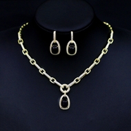 Show details for Charming Black Copper or Brass 2 Piece Jewelry Set at Great Low Price Show details for Charming Black Copper or Brass 2 Piece Jewelry Set at Great Low Price