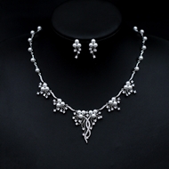 Show details for Copper or Brass White 2 Piece Jewelry Set at Super Low Price Show details for Copper or Brass White 2 Piece Jewelry Set at Super Low Price