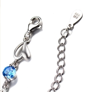 Picture of Great Value Blue 999 Sterling Silver Fashion Bracelet with Member Discount