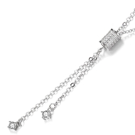 Picture of 999 Sterling Silver Platinum Plated Pendant Necklace with 3~7 Day Delivery