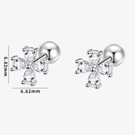 Picture of 999 Sterling Silver Small Stud Earrings Online Shopping