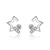 Picture of Small Platinum Plated Stud Earrings with Fast Shipping