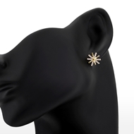 Picture of Designer Copper or Brass Flower Stud Earrings For Your Occasions