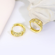 Picture of Irresistible White Copper or Brass Huggie Earrings at Super Low Price