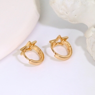 Picture of Staple Small Star Small Hoop Earrings