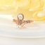 Show details for Designer Rose Gold Plated Delicate Fashion Ring with No-Risk Return
