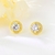 Picture of Delicate White Stud Earrings with No-Risk Return