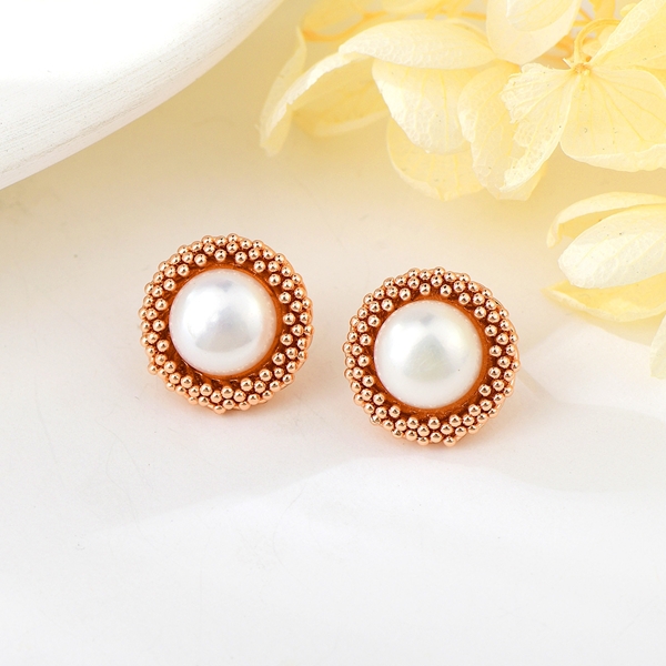 Picture of Classic Rose Gold Plated Stud Earrings at Unbeatable Price