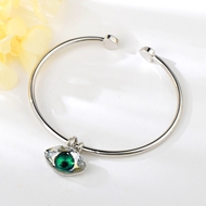 Show details for Beautiful Swarovski Element Platinum Plated Cuff Bangle Show details for Beautiful Swarovski Element Platinum Plated Cuff Bangle