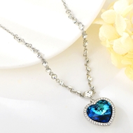 Show details for Love & Heart Platinum Plated Pendant Necklace with 3~7 Day Delivery Show details for Love & Heart Platinum Plated Pendant Necklace with 3~7 Day Delivery
