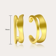 Picture of Delicate Gold Plated Clip On Earrings with Fast Delivery