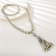 Show details for Classic Cubic Zirconia Y Necklace in Flattering Style Show details for Classic Cubic Zirconia Y Necklace in Flattering Style