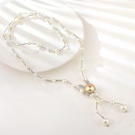 Show details for Impressive Yellow Platinum Plated Y Necklace with Low MOQ Show details for Impressive Yellow Platinum Plated Y Necklace with Low MOQ
