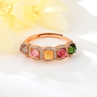 Picture of 925 Sterling Silver Rose Gold Plated Adjustable Ring with Unbeatable Quality