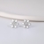 Picture of Featured White Platinum Plated Big Stud Earrings with Full Guarantee