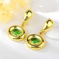 Show details for Zinc Alloy Artificial Crystal Dangle Earrings From Reliable Factory Show details for Zinc Alloy Artificial Crystal Dangle Earrings From Reliable Factory