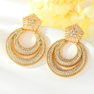 Show details for Bulk Gold Plated Cubic Zirconia Dangle Earrings Exclusive Online Show details for Bulk Gold Plated Cubic Zirconia Dangle Earrings Exclusive Online