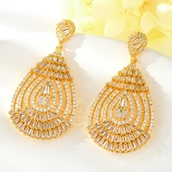 Show details for Reasonably Priced Gold Plated White Dangle Earrings from Reliable Manufacturer Show details for Reasonably Priced Gold Plated White Dangle Earrings from Reliable Manufacturer