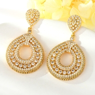 Show details for Impressive White Gold Plated Dangle Earrings with Low MOQ Show details for Impressive White Gold Plated Dangle Earrings with Low MOQ