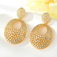 Show details for Trendy Gold Plated Copper or Brass Dangle Earrings with No-Risk Refund Show details for Trendy Gold Plated Copper or Brass Dangle Earrings with No-Risk Refund