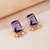 Picture of Eye-Catching Purple Delicate Big Stud Earrings with Member Discount