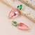 Picture of Distinctive Pink Gold Plated Dangle Earrings with Low MOQ