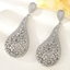 Show details for Low Price Platinum Plated White Dangle Earrings from Trust-worthy Supplier