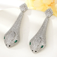 Show details for Luxury Cubic Zirconia Dangle Earrings in Flattering Style Show details for Luxury Cubic Zirconia Dangle Earrings in Flattering Style