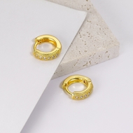 Picture of Irresistible White Gold Plated Huggie Earrings For Your Occasions