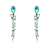 Picture of Fancy Big Green Dangle Earrings