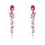 Show details for Charming Red Copper or Brass Dangle Earrings As a Gift