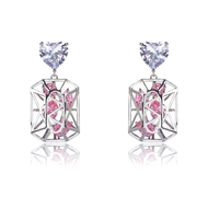 Picture of Buy Platinum Plated Luxury Dangle Earrings with Wow Elements