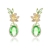 Picture of Flowers & Plants Green Dangle Earrings with Fast Shipping