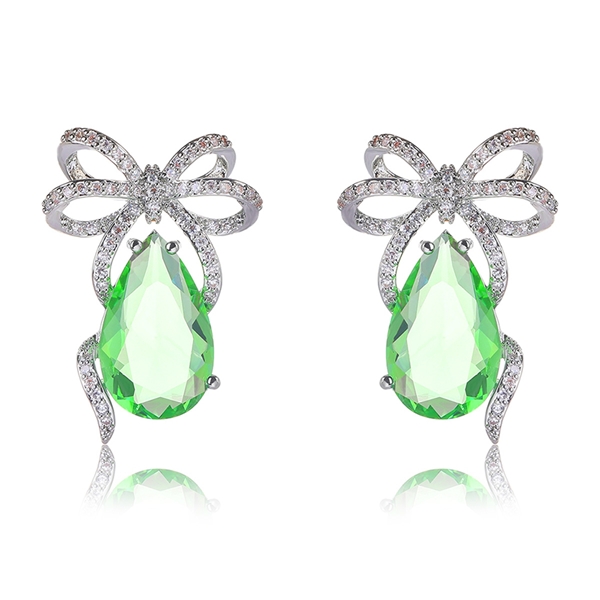 Picture of Luxury Green Dangle Earrings Online Only