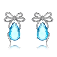 Picture of Bow Big Dangle Earrings with Speedy Delivery