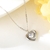 Picture of Fancy Small Platinum Plated Pendant Necklace