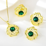 Picture of Zinc Alloy Dubai 3 Piece Jewelry Set with Full Guarantee