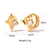 Picture of Amazing Cubic Zirconia Copper or Brass Huggie Earrings