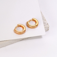 Picture of Delicate Copper or Brass Huggie Earrings with Speedy Delivery