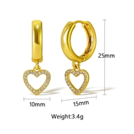 Picture of Trendy Gold Plated Copper or Brass Dangle Earrings Shopping