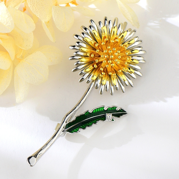 Picture of Womans Copper or Brass Flowers & Plants Brooche for Female