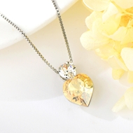 Show details for Inexpensive Platinum Plated Love & Heart Pendant Necklace from Reliable Manufacturer Show details for Inexpensive Platinum Plated Love & Heart Pendant Necklace from Reliable Manufacturer