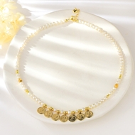 Show details for Delicate fresh water pearl Classic Pendant Necklace Show details for Delicate fresh water pearl Classic Pendant Necklace