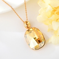 Show details for Hot Selling Rose Gold Plated Yellow Collar Necklace from Top Designer Show details for Hot Selling Rose Gold Plated Yellow Collar Necklace from Top Designer