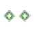 Picture of Eye-Catching Green Platinum Plated Drop & Dangle Earrings with Member Discount