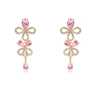 Picture of Distinctive Pink Copper or Brass Dangle Earrings As a Gift