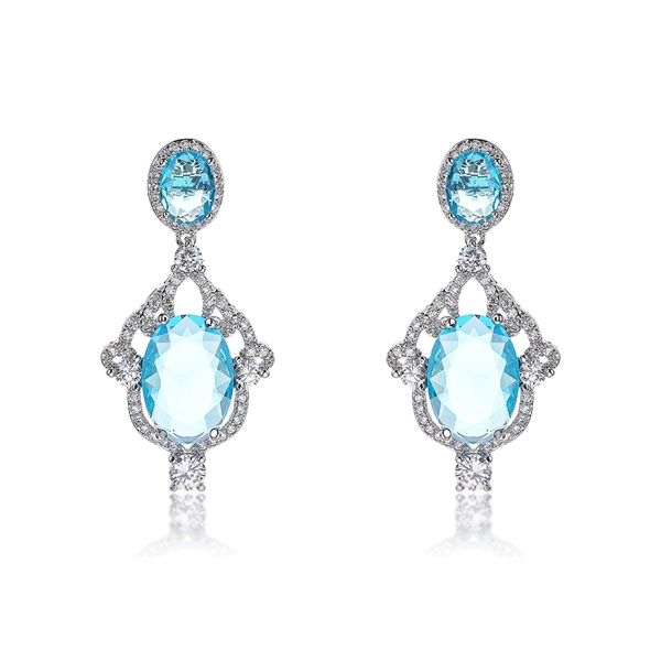 Picture of Luxury Cubic Zirconia Dangle Earrings from Top Designer