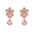 Picture of Featured Pink Flowers & Plants Dangle Earrings with Low Cost