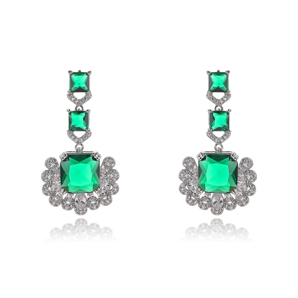 Picture of Buy Platinum Plated Irregular Dangle Earrings with Full Guarantee